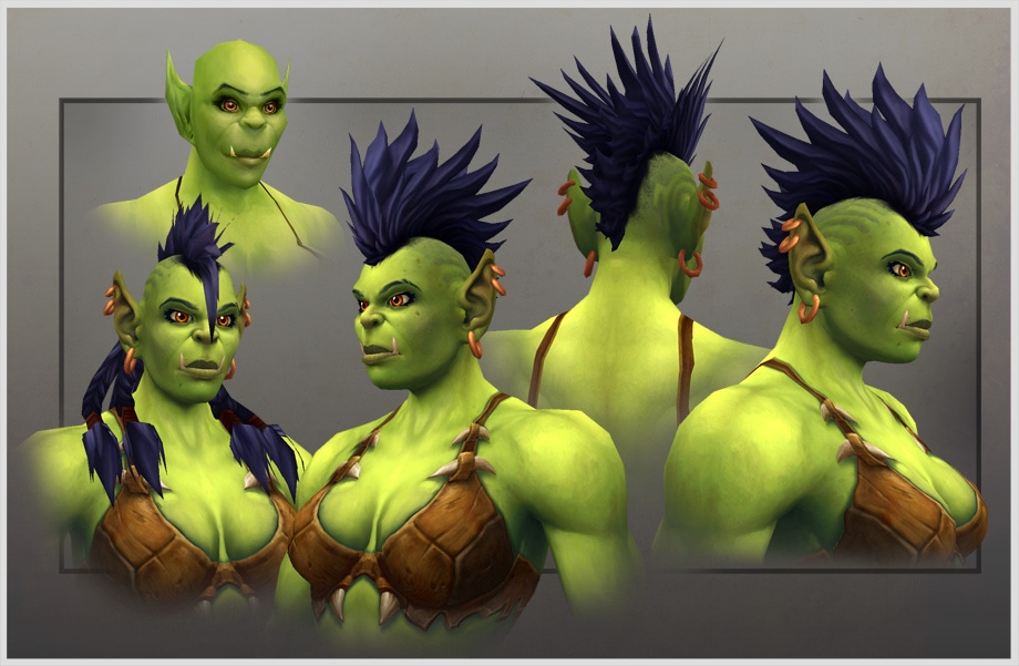 Female Orc Character Model Redesign 