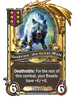 Goldrinn, the Great Wolf Golden