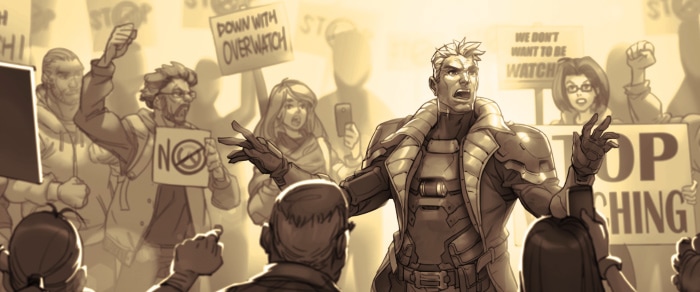 Jack Morrison and Gabriel Reyes. People like to forget that Gabe was a hero  once.