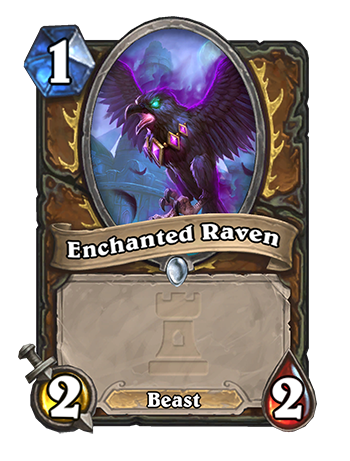 Enchanted Raven - 1/2/2, minion