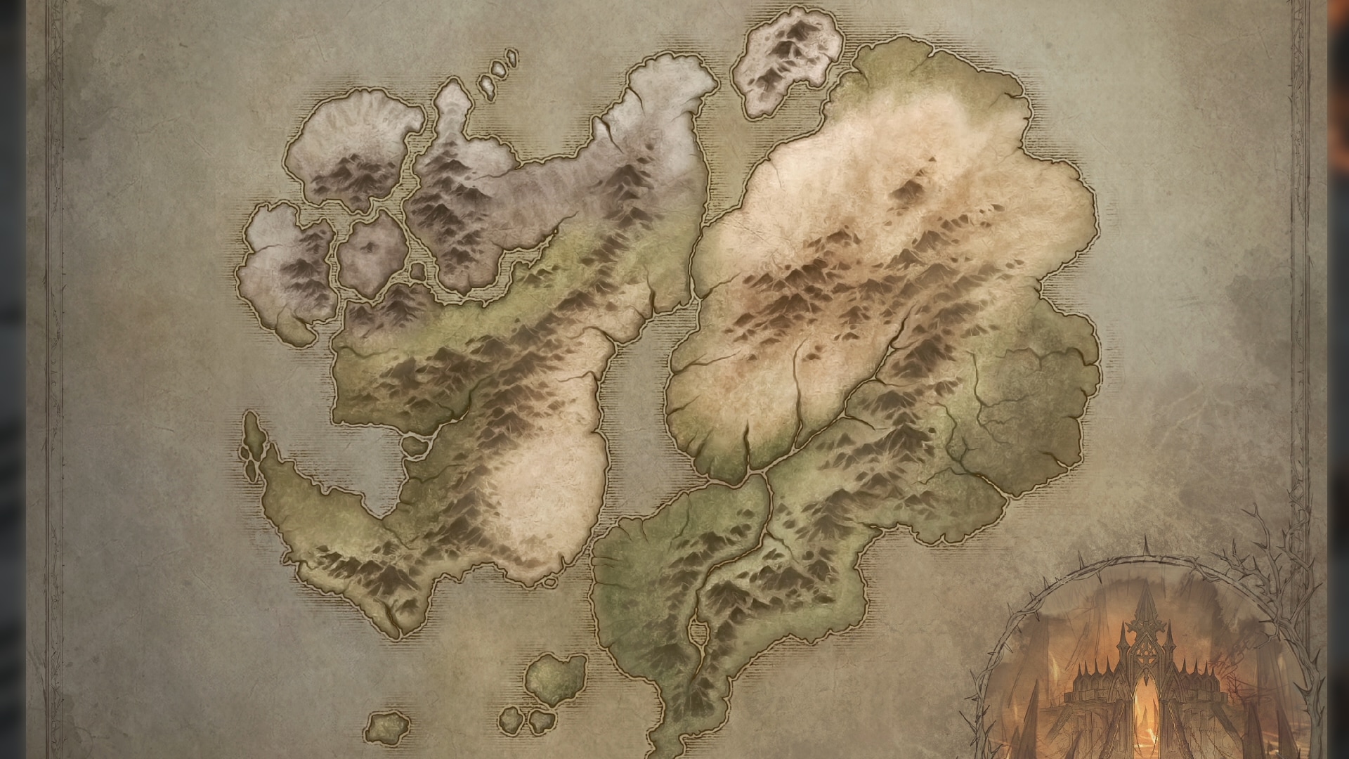 Mapa do Mundo de Diablo Immortal