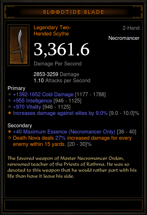 necromancer legendary items diablo 3