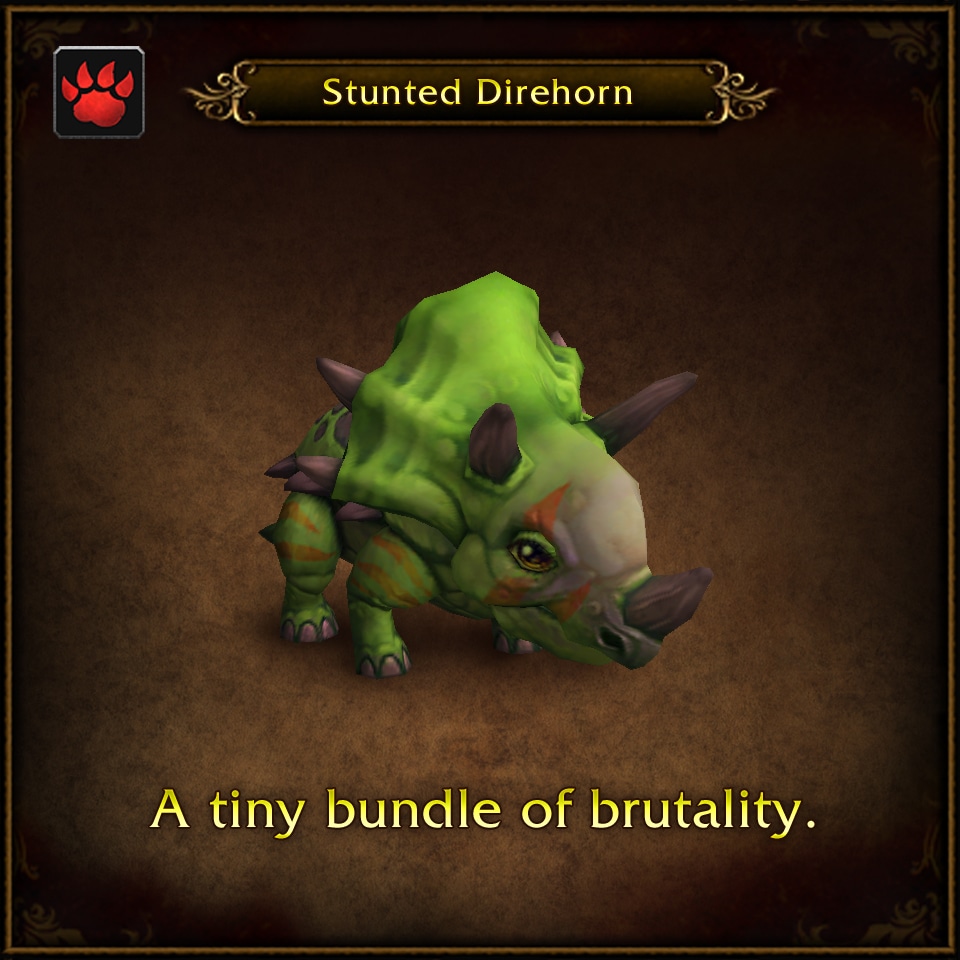 Major Payne’s Pet Menagerie: Stunted Direhorn