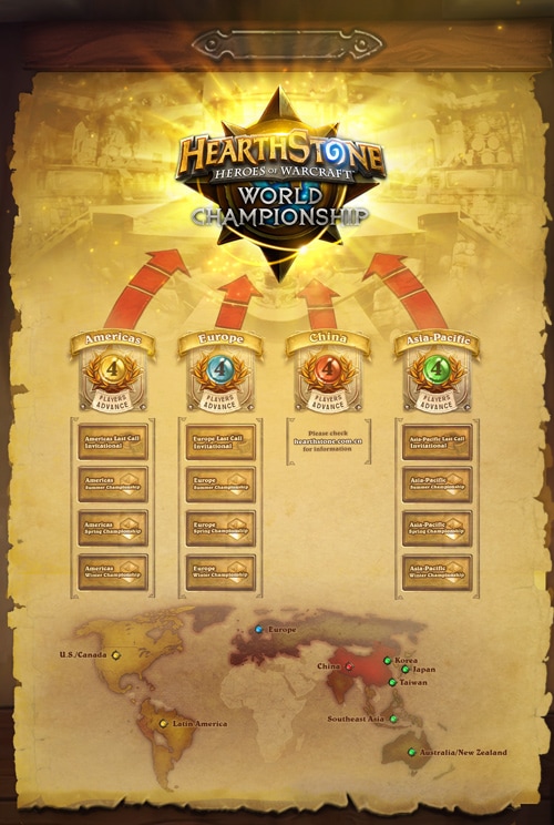 2016 Road Map to the Hearthstone World Championships!