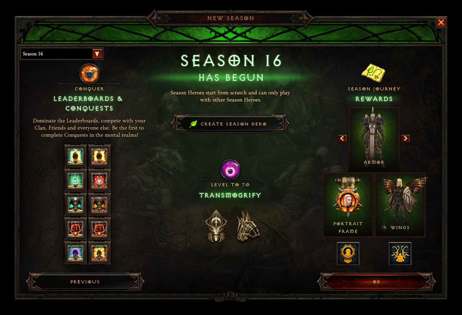 Season 16: The Season of Grandeur is Now Live — Diablo III — Blizzard News