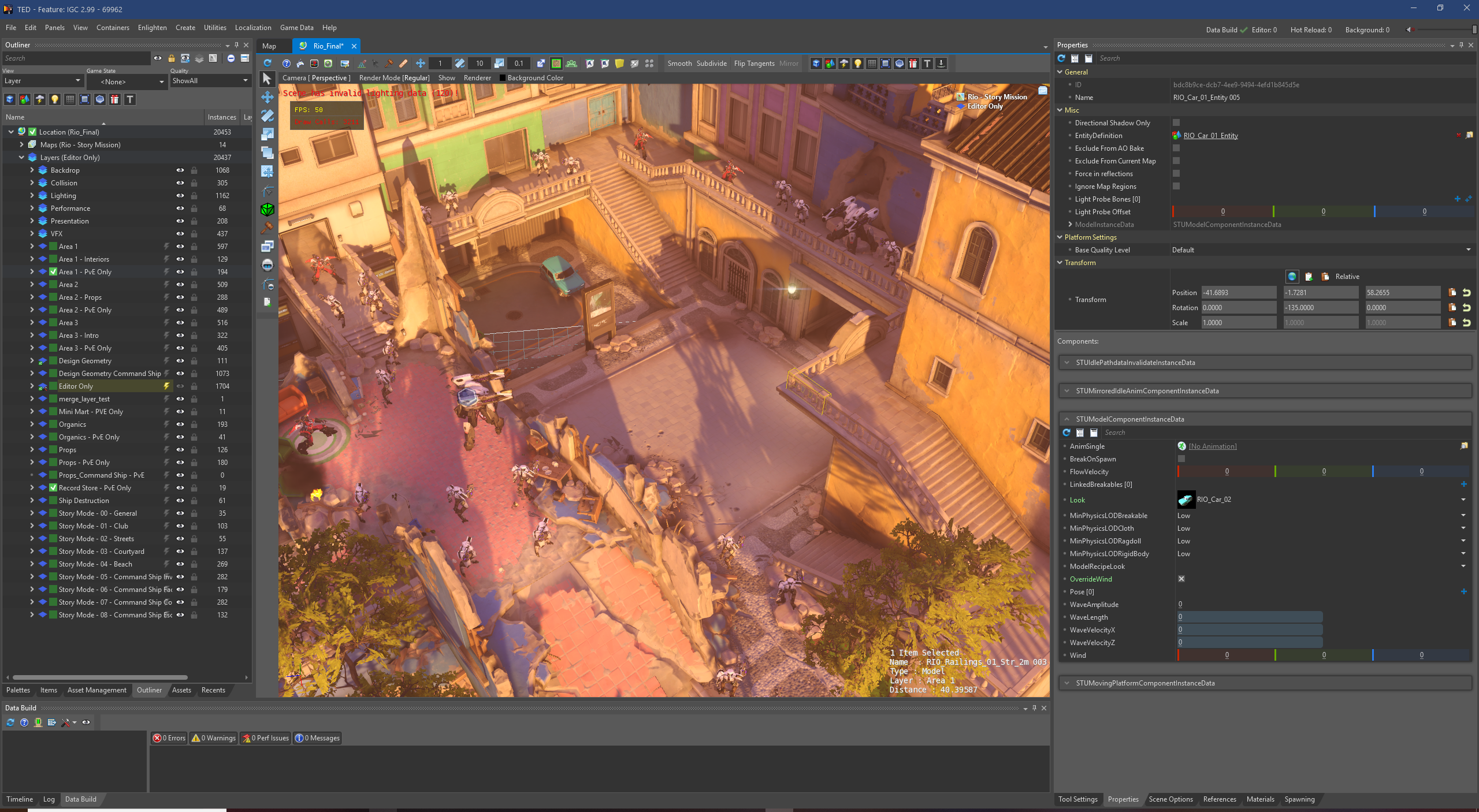 TED, the Overwatch Editor, was used to add dynamic lighting to the Rio map for BlizzCon 2019