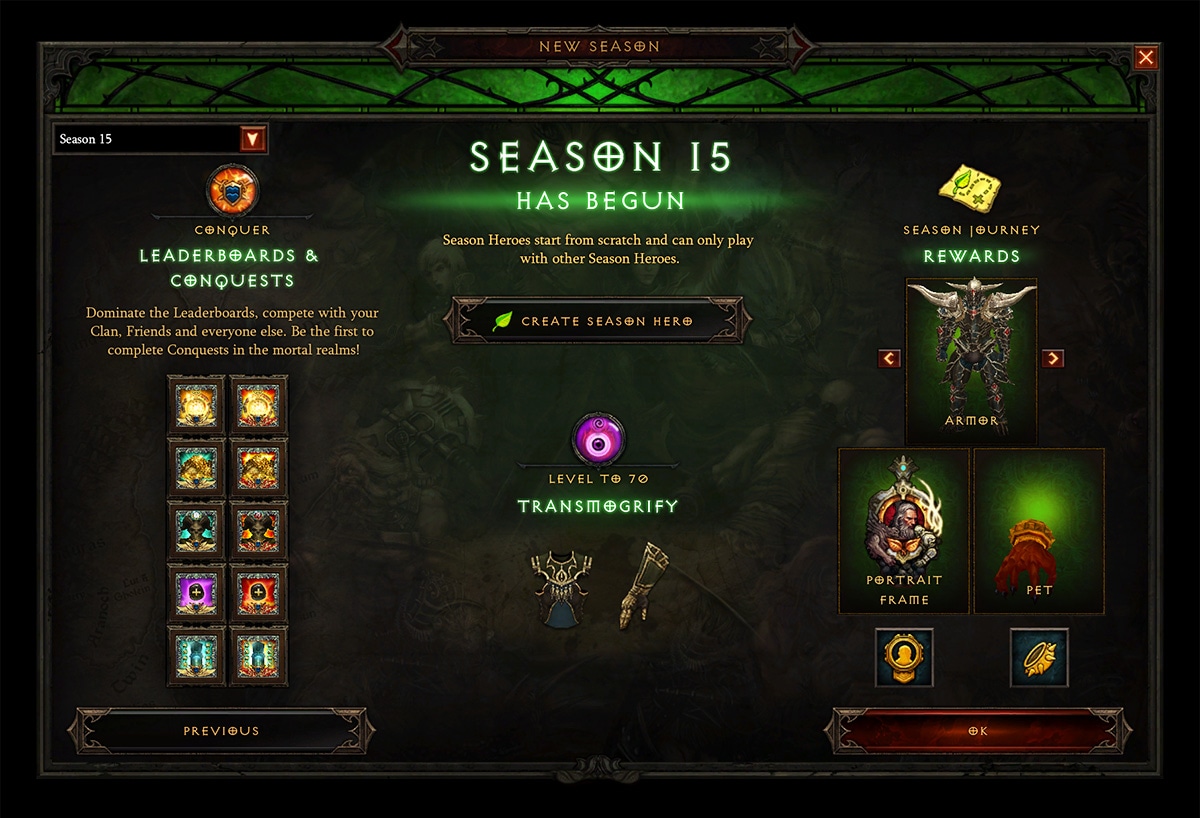 Season 15 Boon Of The Horadrim Begins 9 21 Diablo Iii Blizzard News - refresher pack brawl stars