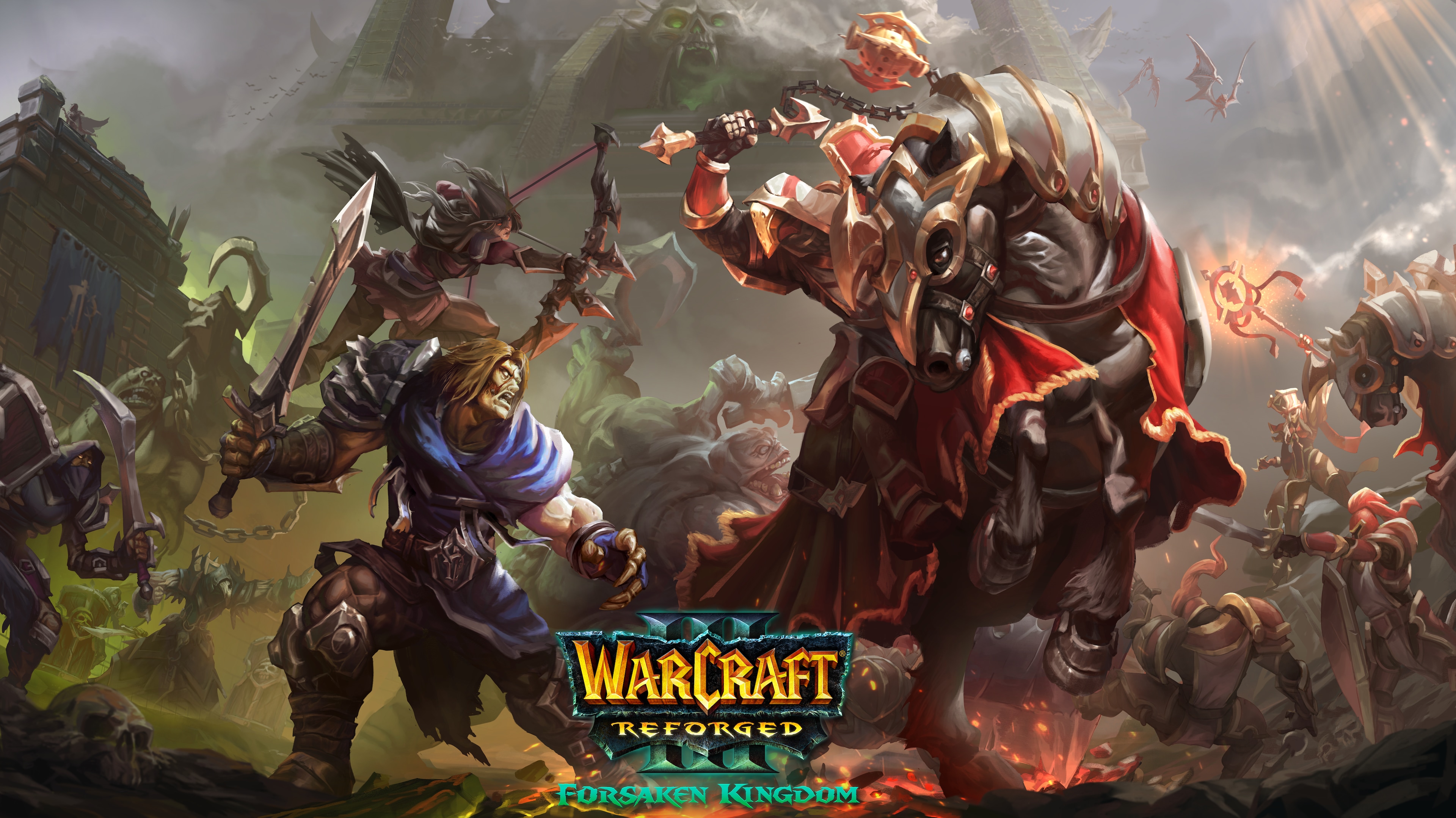 Official artwork for the Forsaken Kingdom campaign in Warcraft III Reforged