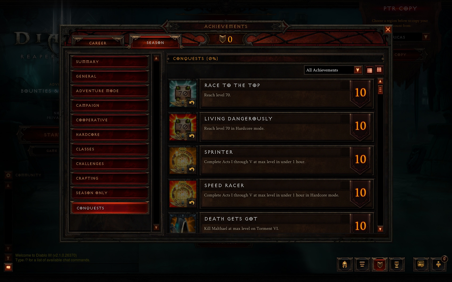 diablo 3 conquests