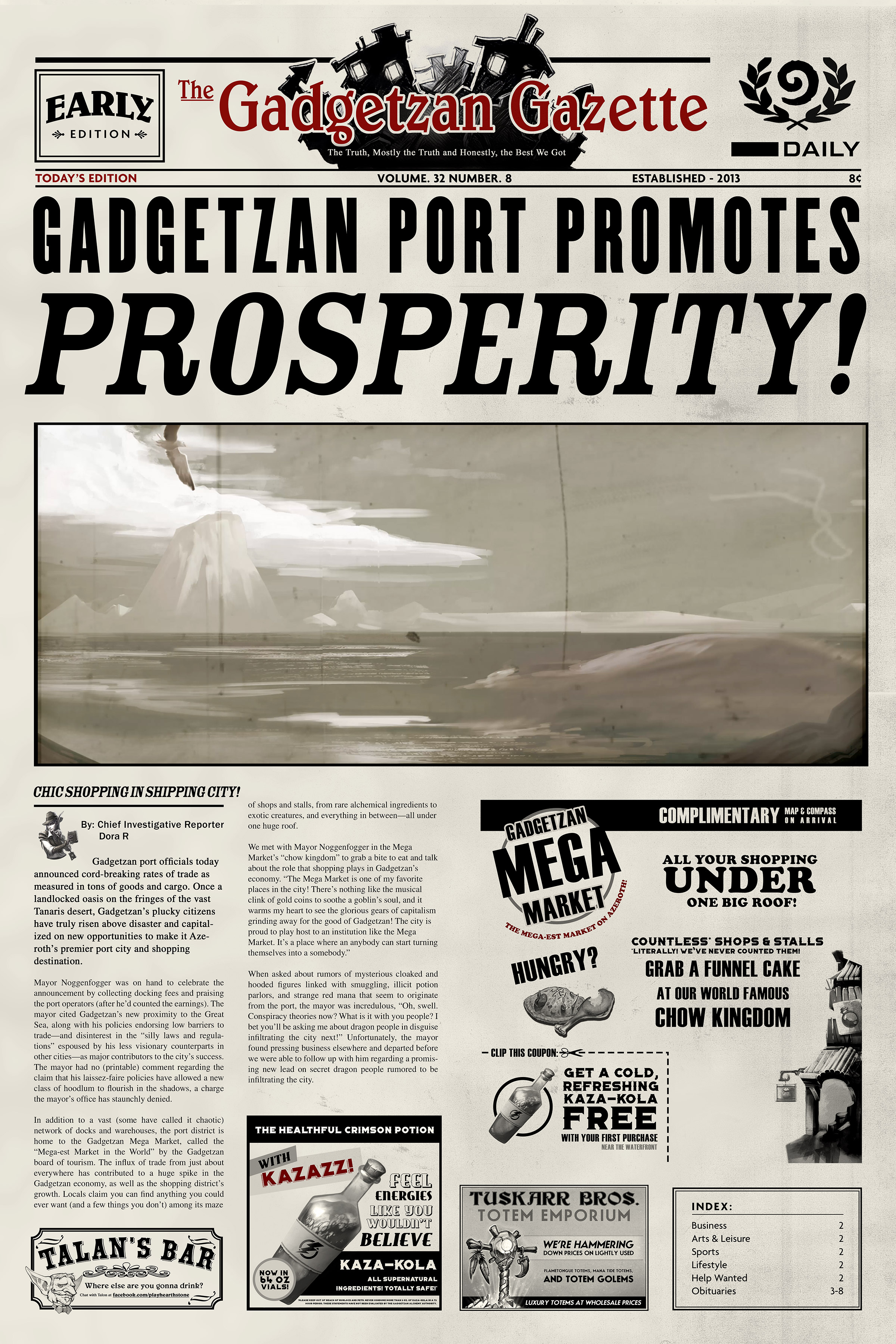 Gadgetzan Port Promotes PROSPERITY!