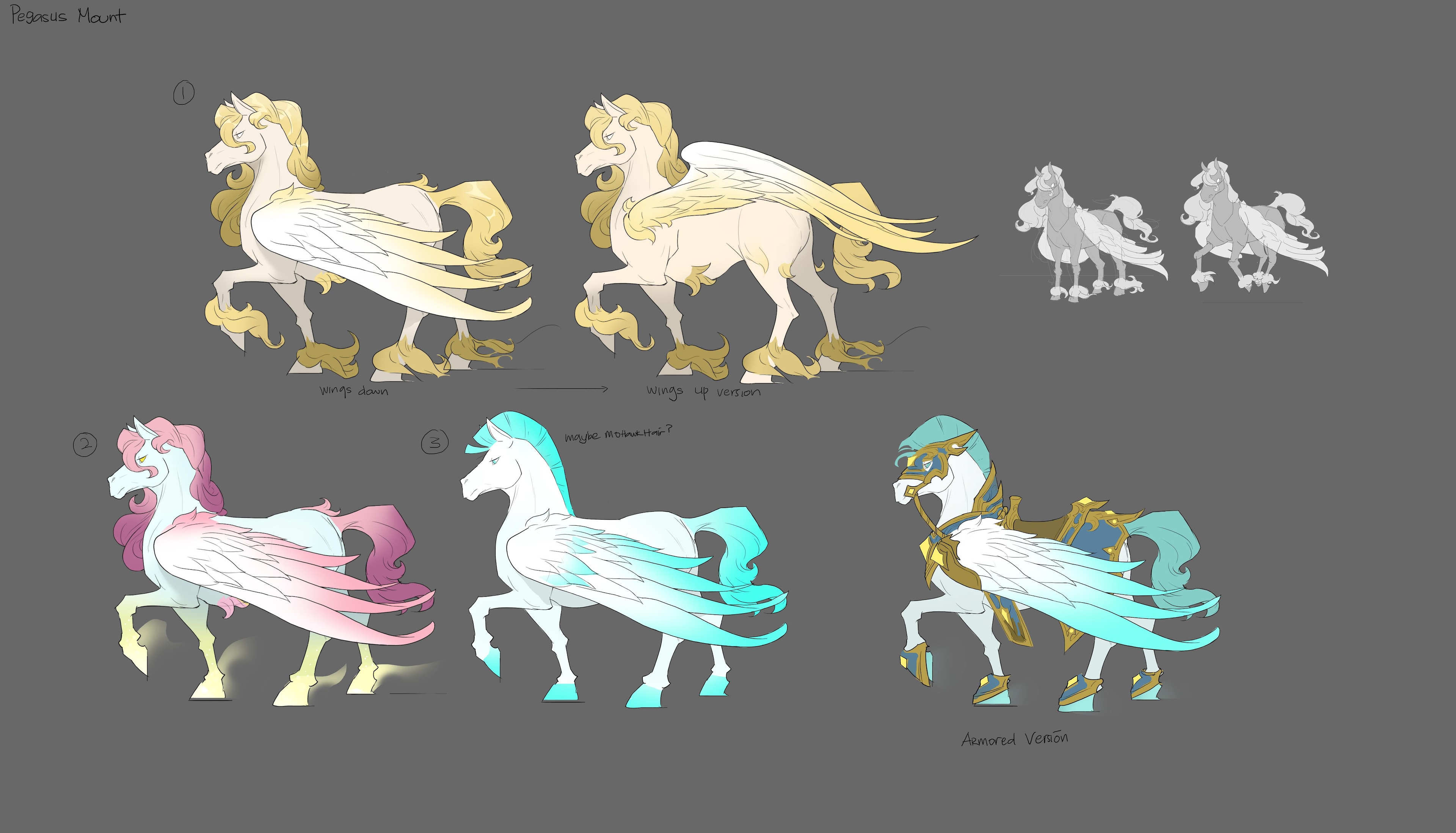 Pegasus mount concept art