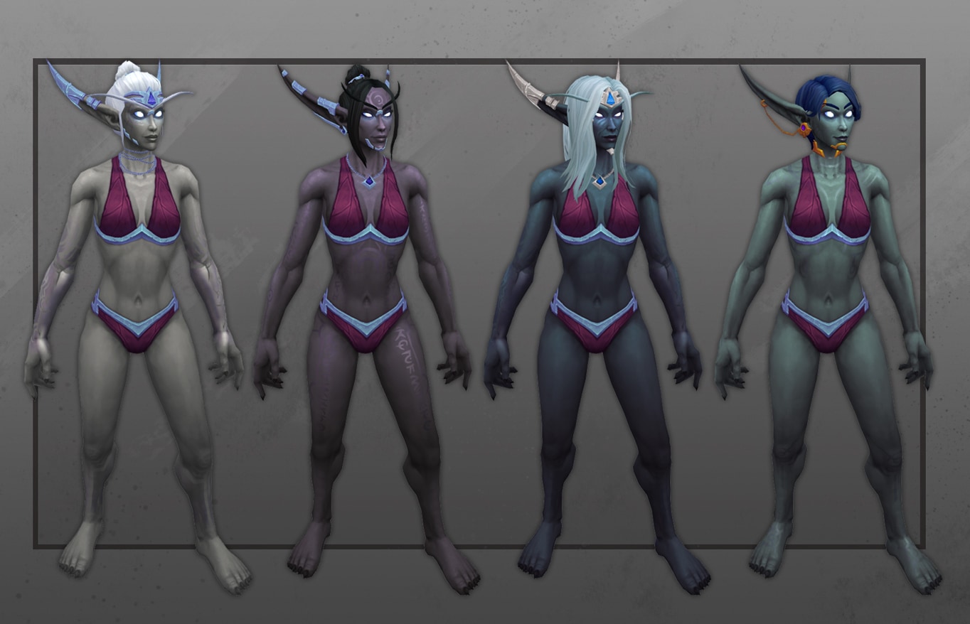 Nightborne And Lightforged Dranei Customization Option Examples News Icy Veins