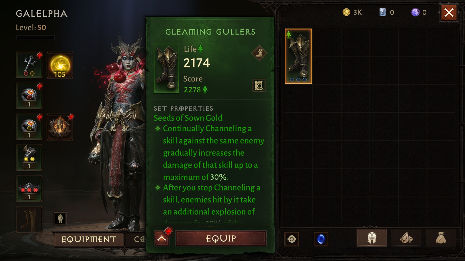 Equipping 8 items of the same family bonus attribute : r/DiabloImmortal