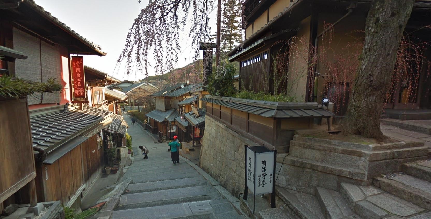 Photograph of a traditional Japanese street.