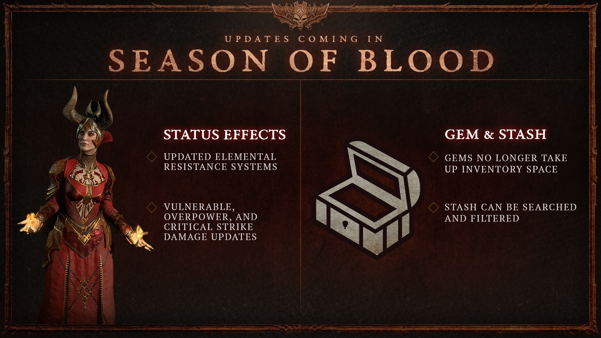 Blizzard reveals details for Diablo 4's second season, Season of