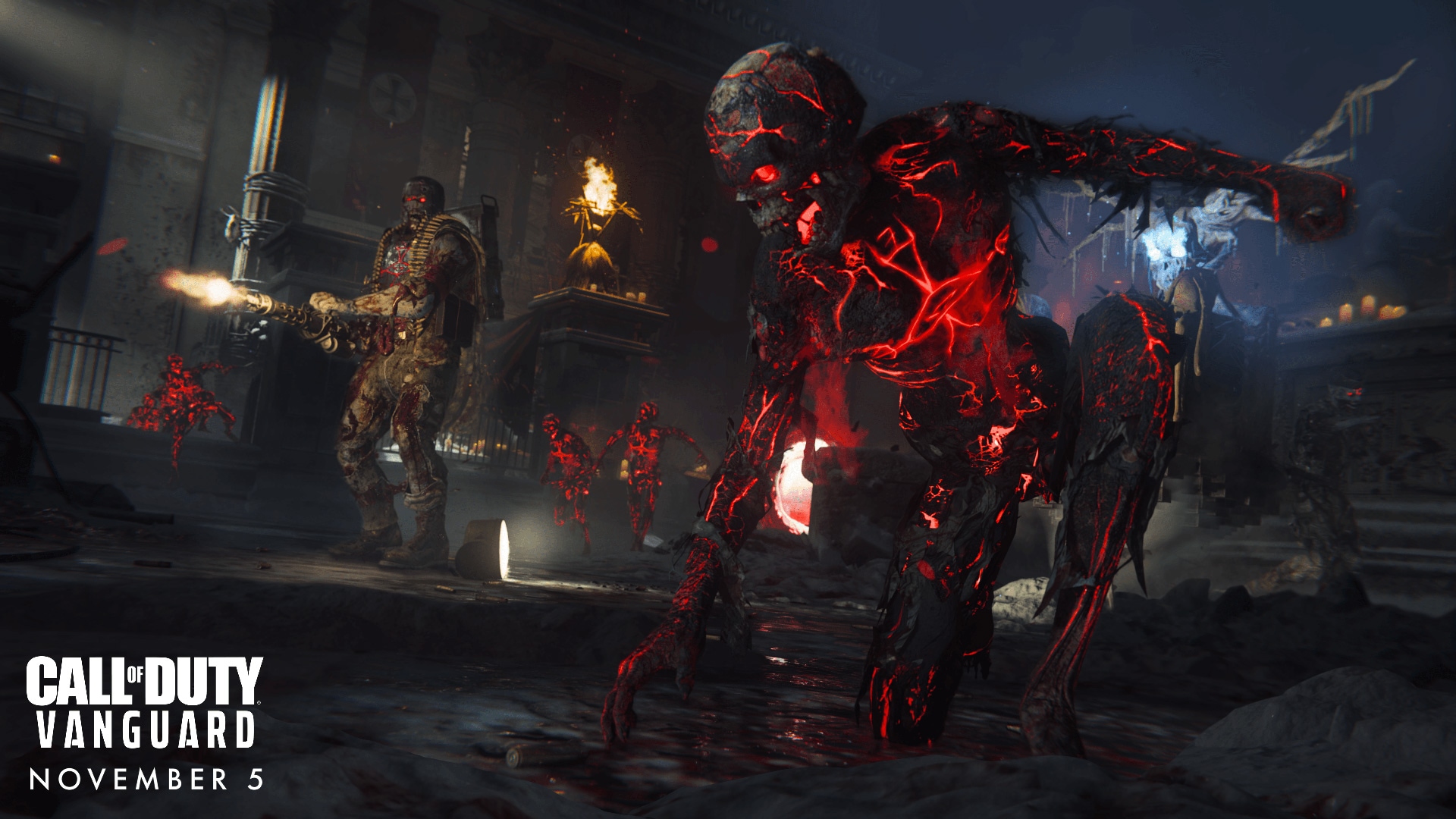Zombies with guns and glowing red with arcane energies? I'm sure this will be juuuust fine.