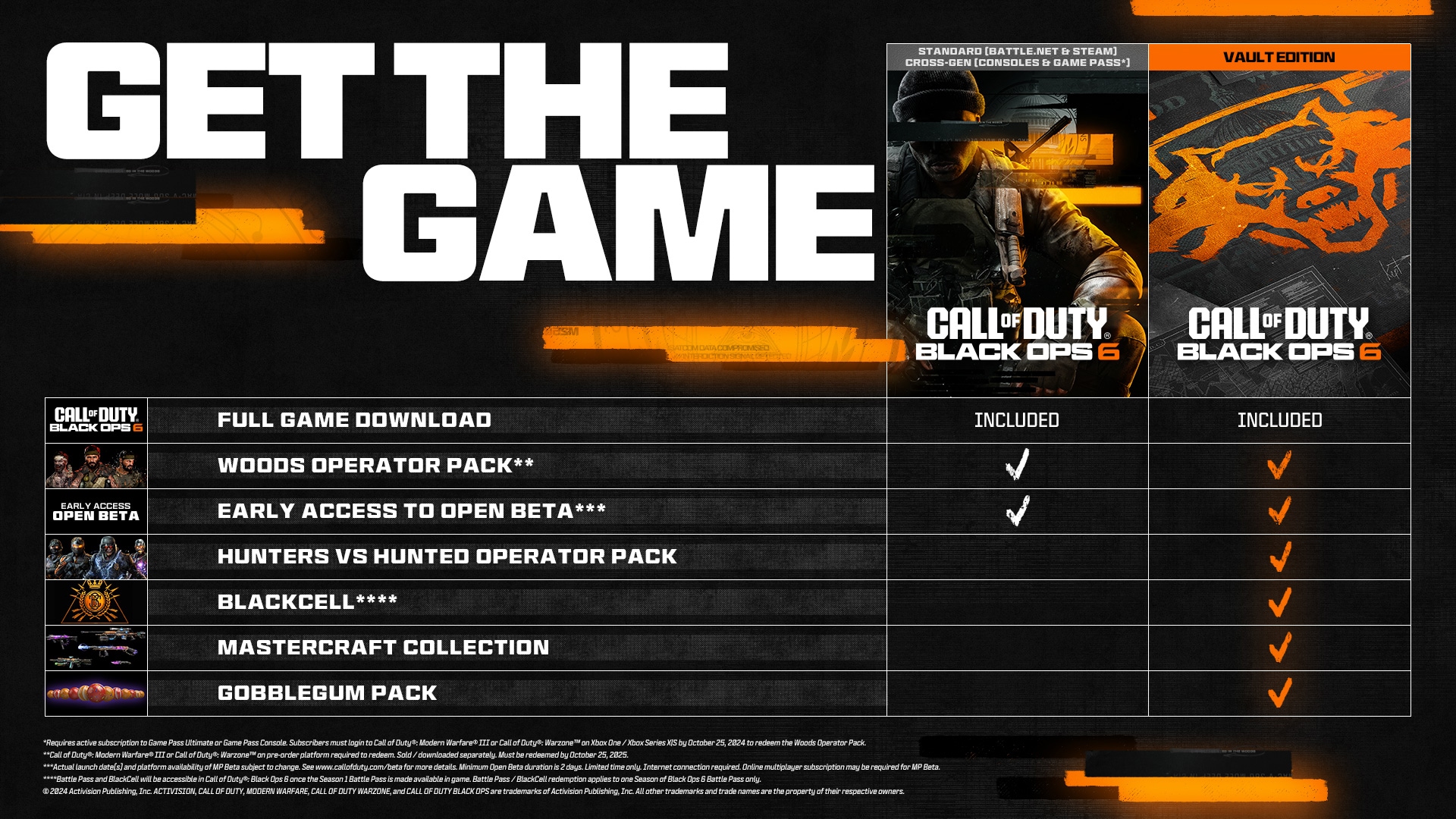 call of duty black ops 6 pre order price