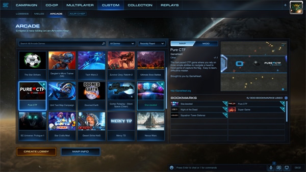 best starcraft 2 arcade games