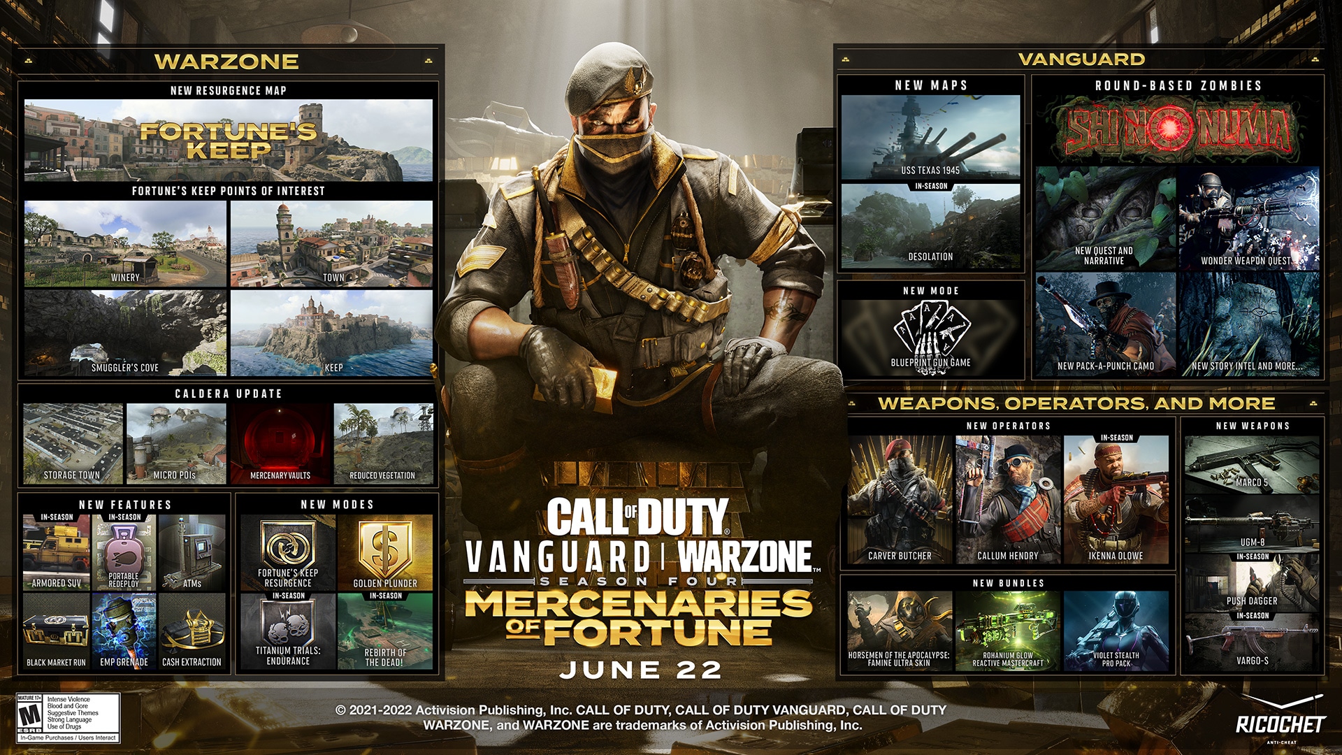 Четвертый сезон Call of Duty: Vanguard и Call of Duty: Warzone™ «Солдаты  удачи» стартует 22 июня — Call of Duty®: Vanguard — Новости Blizzard