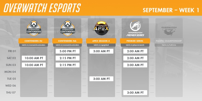 Overwatch Event Schedule 2022 September Overwatch Esports Calendar - News - Overwatch