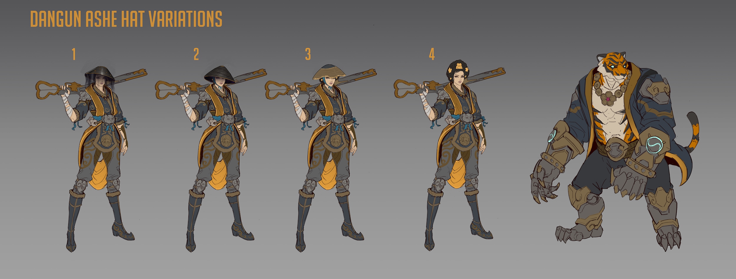 Illustration conceptuelle d’Ashe chasseuse de tigres